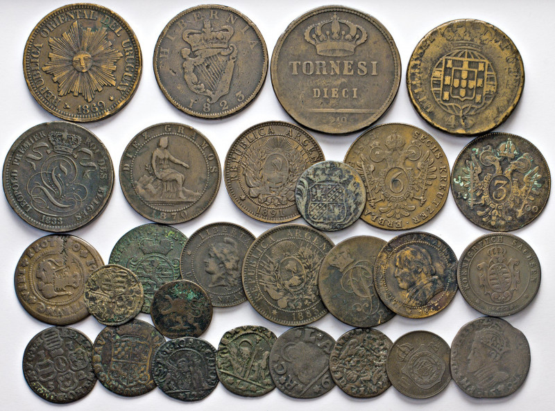 AUSLÄNDISCHE MÜNZEN
LOTS ausländischer Münzen
Lot von europäischen Kupfer/Bron...