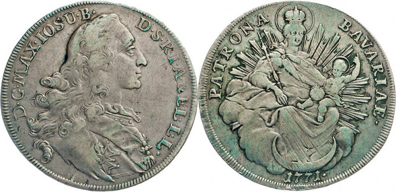 DEUTSCHE MÜNZEN VOR 1871
BAYERN
Maximilian III. Joseph, 1745–1777. Konventions...