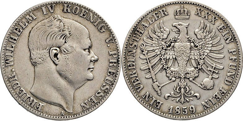 DEUTSCHE MÜNZEN VOR 1871
BRANDENBURG–PREUSSEN, Kurfürstentum, ab 1701 Königreic...