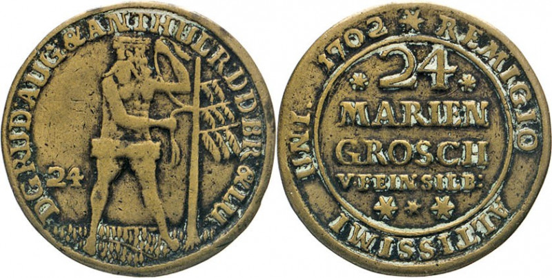 DEUTSCHE MÜNZEN VOR 1871
BRAUNSCHWEIGISCHE LANDE
24 Mariengroschen Feinsilber ...