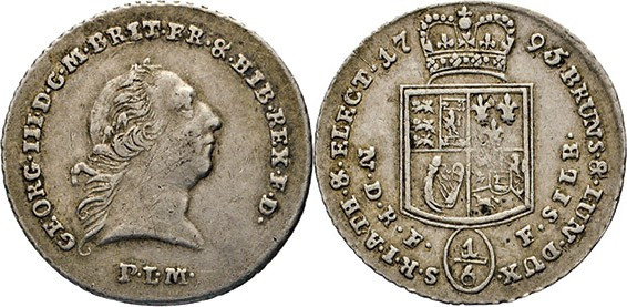 DEUTSCHE MÜNZEN VOR 1871
BRAUNSCHWEIGISCHE LANDE
Georg III., 1760–1820. 1/6 Ta...