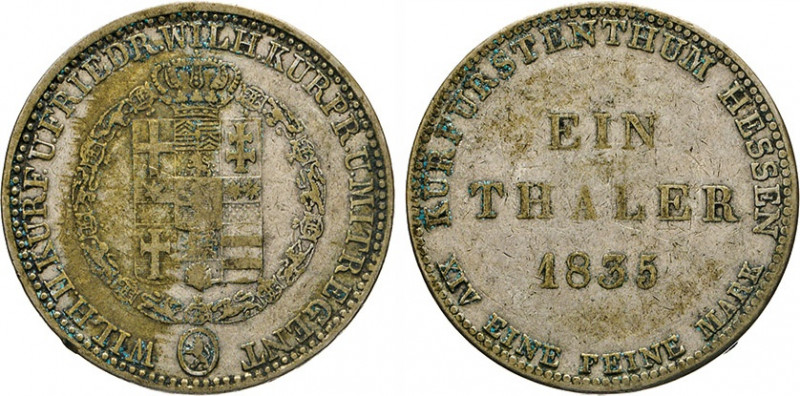 DEUTSCHE MÜNZEN VOR 1871
HESSEN
Wilhelm II. u. Kurprinz Friedrich Wilhelm als ...
