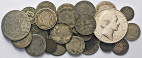 DEUTSCHE MÜNZEN VOR 1871
LOTS ALTDEUTSCHER MÜNZEN
BAYERN. Silber- u. Kupfergeld 1729 bis 1871: Taler o.J., Ludwig II (Hsp., fss). 30 Kreuzer 1729 (f...