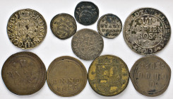 DEUTSCHE MÜNZEN VOR 1871
LOTS ALTDEUTSCHER MÜNZEN
HILDESHEIM. VI Mgr. 1673. 1/16 Reichstaler 1609, Titel Rudolf II (ss). 1/24 Taler 1719. IIII Stadt...