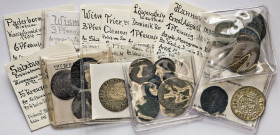 DEUTSCHE MÜNZEN VOR 1871
LOTS ALTDEUTSCHER MÜNZEN
Diverses Kleingeld in Kupfer und Silber (11). 14. Jhdt. bis 1872. Dabei Brandenburg (3 Hohl­ pfenn...