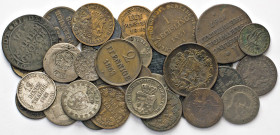DEUTSCHE MÜNZEN VOR 1871
LOTS ALTDEUTSCHER MÜNZEN
Lot Altdeutsche Kleinmünzen in Silber/Billon (16) und Kupfer. Ca. 17. Jhdt. bis 1866. Von Hannover...