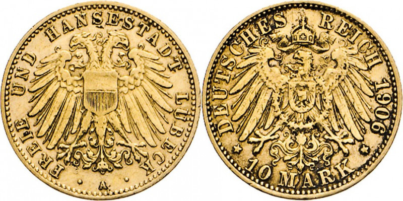 DEUTSCHE MÜNZEN NACH 1871
GOLDMÜNZEN des DEUTSCHEN KAISERREICHS
LÜBECK, Freie ...