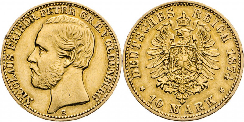 DEUTSCHE MÜNZEN NACH 1871
GOLDMÜNZEN des DEUTSCHEN KAISERREICHS
OLDENBURG, Gro...