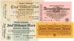 PAPIERGELD u. BANKNOTEN
DEUTSCHES INFLATIONSGELD
Notgeldscheine verschiedener Art 1914–1923
Deutsche Reichsbahn. Sammlung von 19 Geldscheinen 1 Mio...