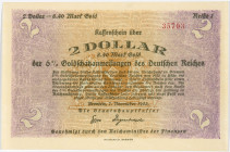 PAPIERGELD u. BANKNOTEN
DEUTSCHES INFLATIONSGELD
Notgeldscheine verschiedener Art 1914–1923
Bremen. Staatshauptkasse. 2 Dollar= 8,40 Mark Gold vom ...