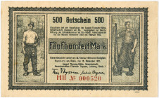 PAPIERGELD u. BANKNOTEN
DEUTSCHES INFLATIONSGELD
Notgeldscheine verschiedener Art 1914–1923
Hamborn. August Thyssen-Hütte, Gewerkschaft. Gutschein ...