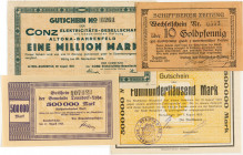 PAPIERGELD u. BANKNOTEN
DEUTSCHES INFLATIONSGELD
Hamburg, Sammlung A
Altona-Bahrenfeld. Conz-Elektricitäts-Gesellschaft. Gutschein No 6261 über 1 M...