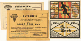 PAPIERGELD u. BANKNOTEN
DEUTSCHES INFLATIONSGELD
Hamburg, Sammlung A
-Panther-Zigarettenfabrik Otto Trechmann. Gutschein über 1 Mio Mark v. 17.8.19...