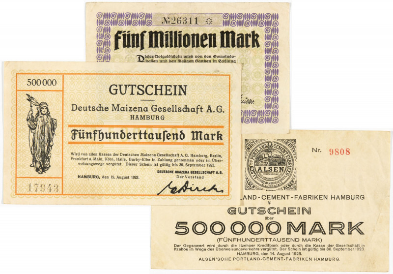 PAPIERGELD u. BANKNOTEN
DEUTSCHES INFLATIONSGELD
Hamburg, Sammlung A
Alsen‘sc...