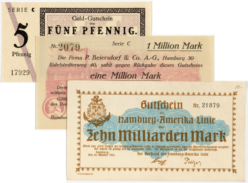 PAPIERGELD u. BANKNOTEN
DEUTSCHES INFLATIONSGELD
Hamburg, Sammlung A
Asbest- ...