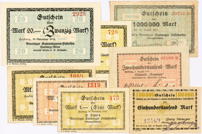 PAPIERGELD u. BANKNOTEN
DEUTSCHES INFLATIONSGELD
Hamburg, Sammlung A
-Harburg...