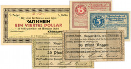 PAPIERGELD u. BANKNOTEN
DEUTSCHES INFLATIONSGELD
Hamburg, Sammlung B.
Hannover. Landeskreditanstalt. 10 und 20 Pfund Roggen vom 23.10.1923. Überlan...