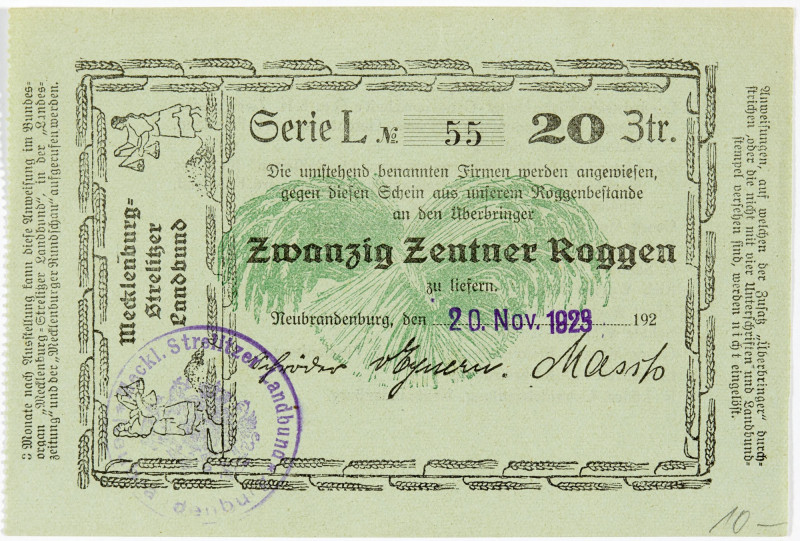 PAPIERGELD u. BANKNOTEN
DEUTSCHES INFLATIONSGELD
Hamburg, Sammlung B.
Neubran...