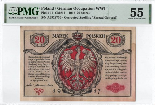 Dominik Makara
GG, 20 mkp 1916 Generał, biletów - PMG 55
Dominik Makara Bardzo...