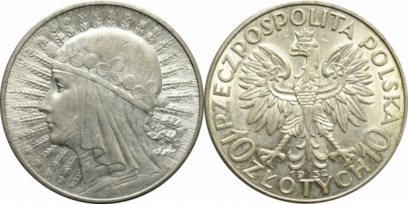 II Republic of Poland, 10 zloty 1932, London Bardzo ładnie zachowany egzemplarz....