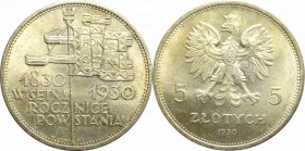 II Republic of Poland, 5 zloty 1930 November uprising R