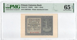 GG, 1 złoty 1940 C - PMG 65EPQ