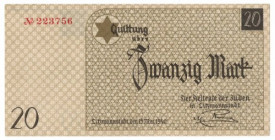 Litzammstadt Getto, 20 mark 1940