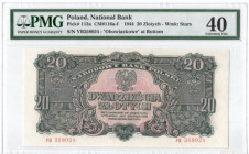 PRL, 20 złotych 1944 , '...obowiązkowe...' YB - PMG 40