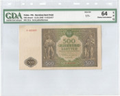 PRL, 500 złotych 1946 H - GDA 64EPQ