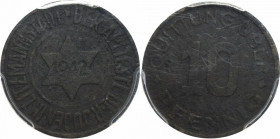 Litzmannstadt Ghetto, 10 pfennige 1942 - PCGS XF Det