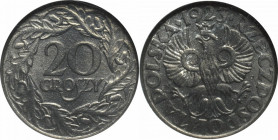 GG, 20 groschen 1923 GCN MS66