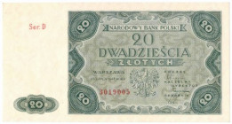 PRL, 20 złotych 1947 D