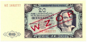 PRL, zestaw 20 - 500 złotych 1948 - WZÓR (4 egzemplarze)