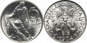 People's Republic of Poland, 5 zlotych 1974