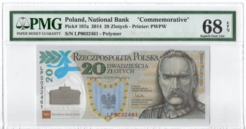 III RP, 20 złotych 2014, 100-lecie utworzenia Legionów Polskich - PMG 68EPQ Wyśm...