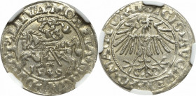 Sigismund II Augustus, Halfgroat 1549, Vilnius - LI/LITVA NGC MS64