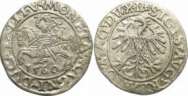 Sigismund II Augustus, Halfgroat 1560, Vilnius - LI/LITVA R5/RR