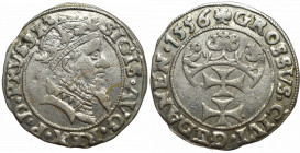 Sigismund II Augustus, Groschen 1556, Danzig R4/4MK