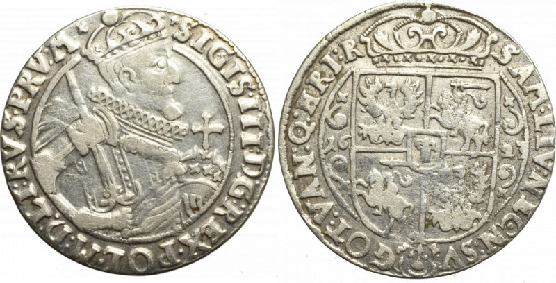 Sigismund III, 18 groschen 1623, Bromberg - PRV M Ładny egzemplarz. Patyna, nalo...