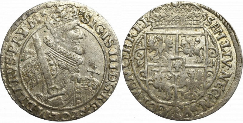 Sigismund III, 18 groschen 1621, Bromberg Bardzo ładny egzemplarz, połysk i paty...