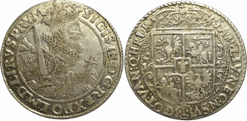 Sigismund III Vasa, Ort 1622, Bromberg Piękny egzemplarz z połyskiem przechodząc...