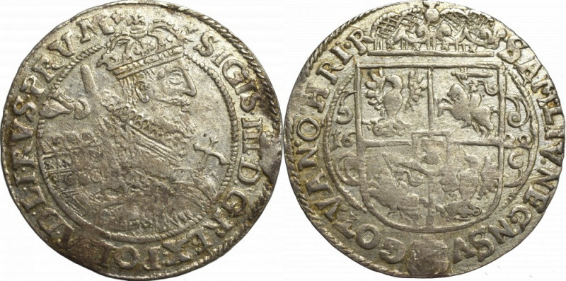 Sigismund III, 18 groschen 1622, Bromberg Bardzo ładny egzemplarz z połyskiem.
...