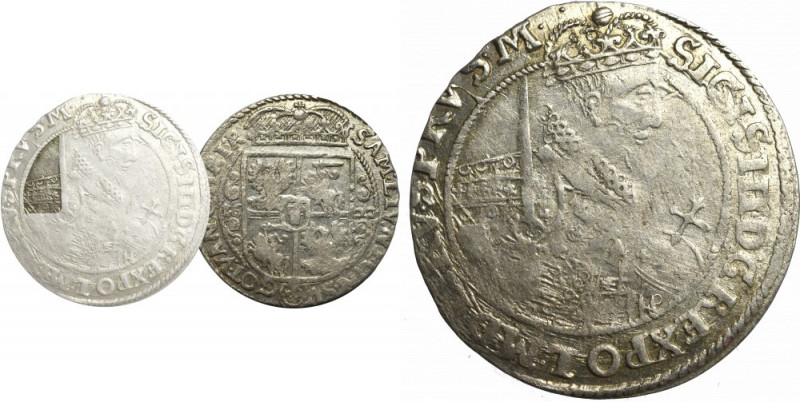 Sigismund III, 18 groschen 1622, Bromberg - PRVS M Bardzo ładna blaszka, awers p...