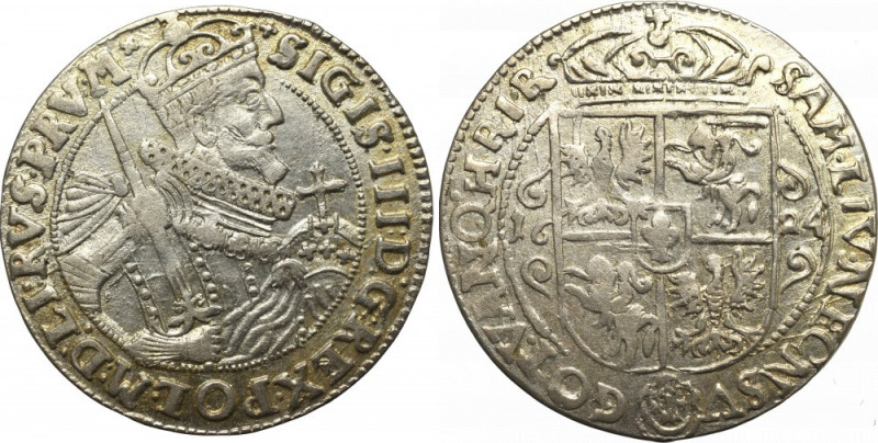 Sigismund III, 18 groschen 1624, Bromberg Piękny egzemplarz, połysk i patyna.
...