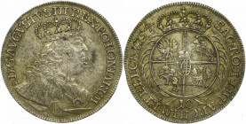 Germany, Saxony, Friedrich August II, 18 groschen 1754, Leipzig R3