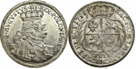 Germany, Saxony, Friedrich August II, 6 groschen 1755