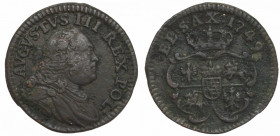 August III Sas, Szeląg 1749 R2
