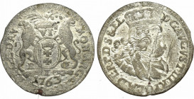 Germany, Saxony, Friedrich August II, 6 groschen 1763, Danzig R3/R4