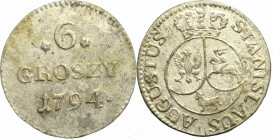 Stanislaus Augustus, 6 groschen 1794