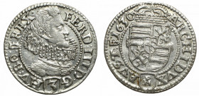 Śląsk pod panowaniem Habsburgów, Ferdynand III, 3 krajcary 1630, Glatz